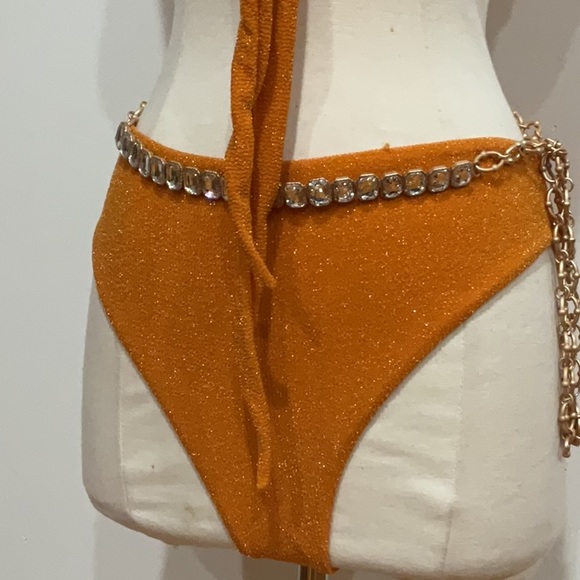 Maiyo Melody Bikini Set in Orange, Size: M/L - Picture 7 of 9